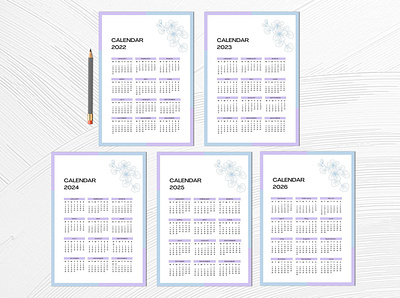 Calendar 2022-2026 planner planner bundle planner bundle pack planner design planner page planner pages planner sheet planner templates