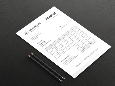 Invoice Template bookkeeping