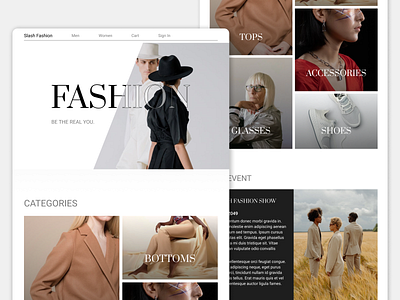 High-End Fashion Brand Website Design design figma homepage interface landing page landing page design landing page ui practice ui ui design uiux user experience user interface web web design web ui website website design website ui website ux