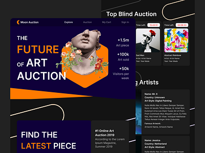 Online Art Auction Website Design