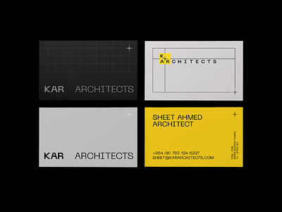 Kar Architects Visual Identity architect architecture branding dynamic identity logo stationary typography
