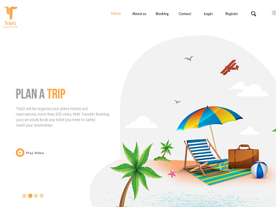 Tripiz Travel  landing page