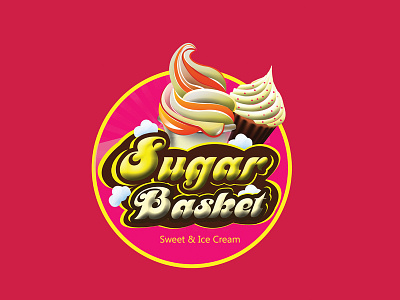 SUGAR BASKET ICE CREAM branding logo