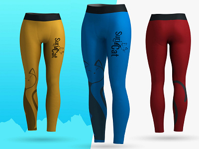 Yoga Leggings - Suri the Cat - Product Design branding design graphic design illustration logo typography