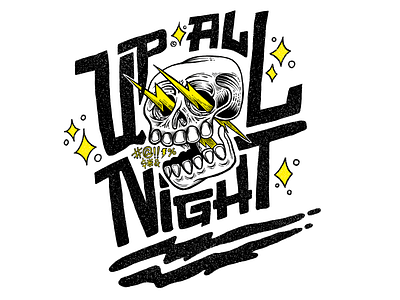 Up All Night Digital Illustration digital art digital illustration ipadpro procreate