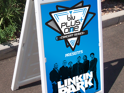 blu PLUS+ One Concert Series Sandwich Board