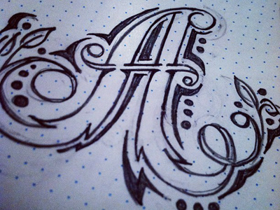 Letter A by Erin Potter on Dribbble