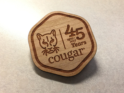 Cougar Wooden Pin pin wooden