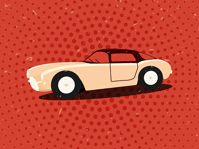 Сar in retro style banner branding business card car design illustration logo retro car retro style retro taxi vector