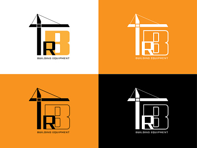 The logo of a construction equipment rental company banner branding business card construction design graphic design illustration logo typography vector