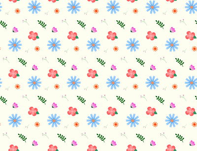 pattern with flowers cute design flower illustration pattern vector