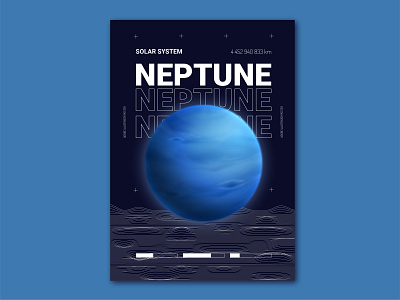 Space poster in Adobe Illustrator