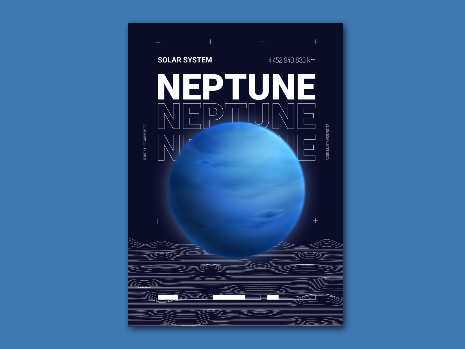 Space poster in Adobe Illustrator by Ekaterina Tarasova on Dribbble