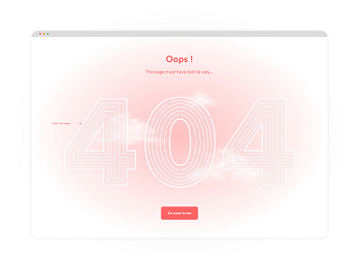 404 page not found / @dailyUI 008