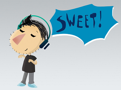 Sweet! chat cute emoji emoticon happy icon kawaii music social sticker