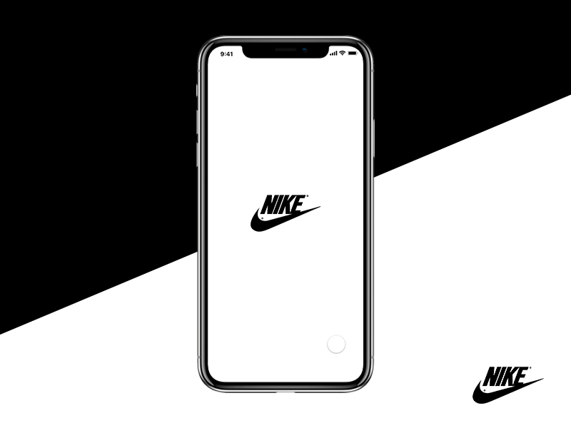 Nike - Login Screen Concept App app app apps application application ui black white interaction interaction design interface iphone x justo do it mobile nike nike shoes screen shoes ui