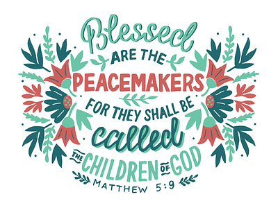 Bible Verse "Blessed are the Peacemakers"