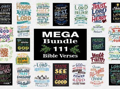 MEGA BUNDLE with 111 Bible Verses