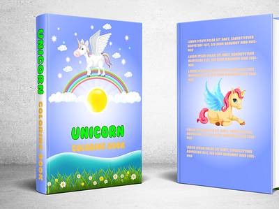 Unicorn Coloring Book amazon kdp amazon kindle audio book book cover book formatting childrens book coloring book design e book graphic design kids book paperback unicorn book