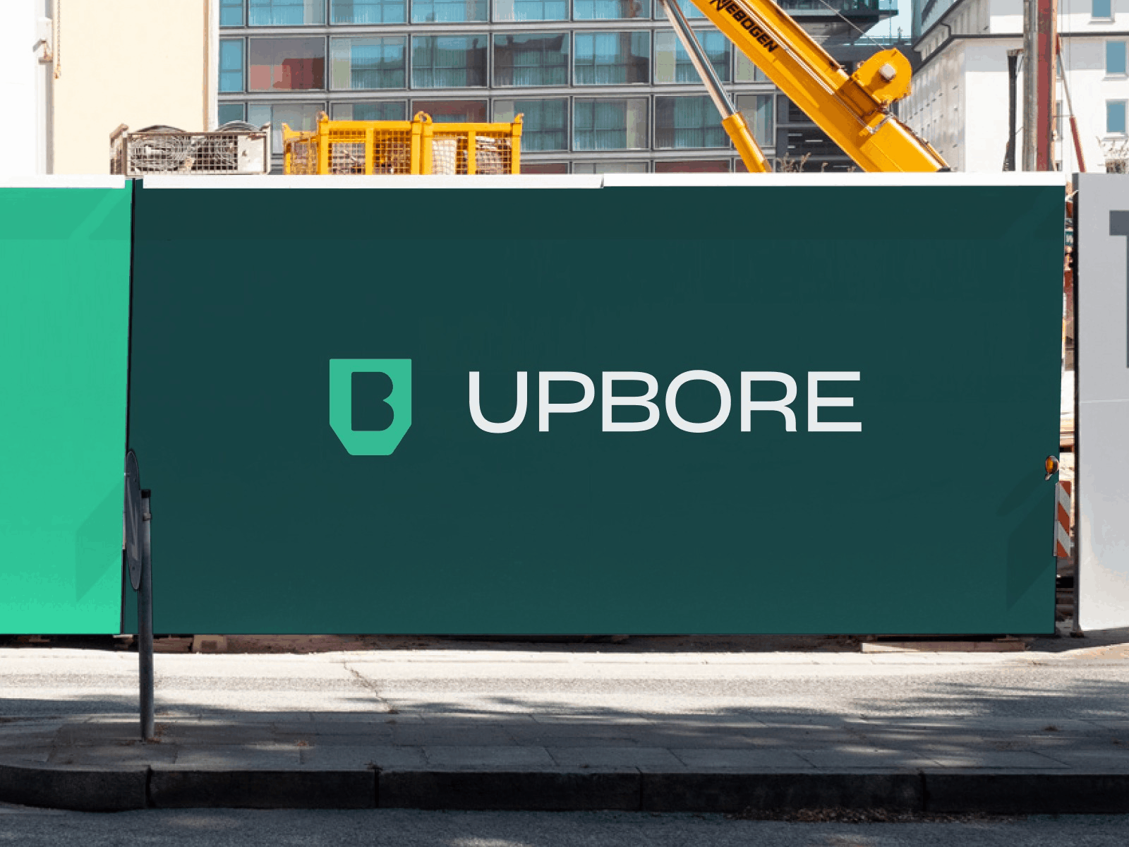 Upbore app architecture billboard construction identity mobile web app