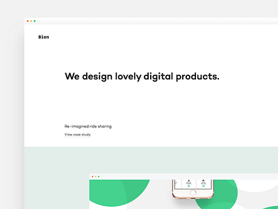 Bien.studio design studio update website