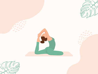 Yoga Illustration adobe illustrator graphic design illustration meditation vector yoga yoga girl yoga illustration