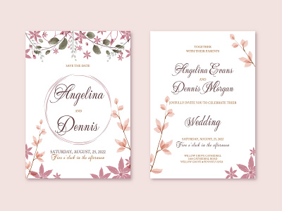 Wedding invitation in rustic style art design digital graphic design illustration invitation rustic vector wedding