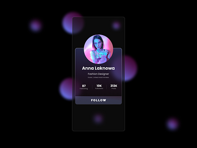 Social Media - Glassmorphism concept design glassmorphism mobile ui