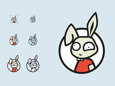 #03 Twitchy Rabbit - #ThirtyLogos Challenge rabbit redesign simplify thirty logos challenge thirtylogos twitchy rabbit