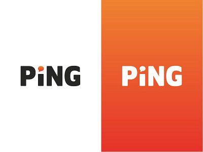 #04 Ping - #ThirtyLogos Challenge business chat gradient logo orange ping thirty logos challenge thirtylogos