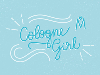 Cologne Girl Monoline Lettering