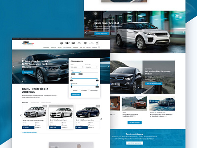 Webdesign Car Dealer cars products ui user experience ux webdesign