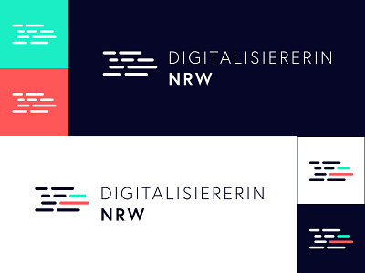 Logo Variations Digitalisiererin.nrw branding logo signe variations