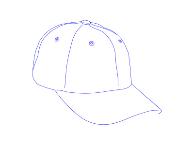 dad cap blue cap dad cap drawing fashion hat illustration sketch streetwear