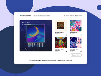 bandcamp redesign