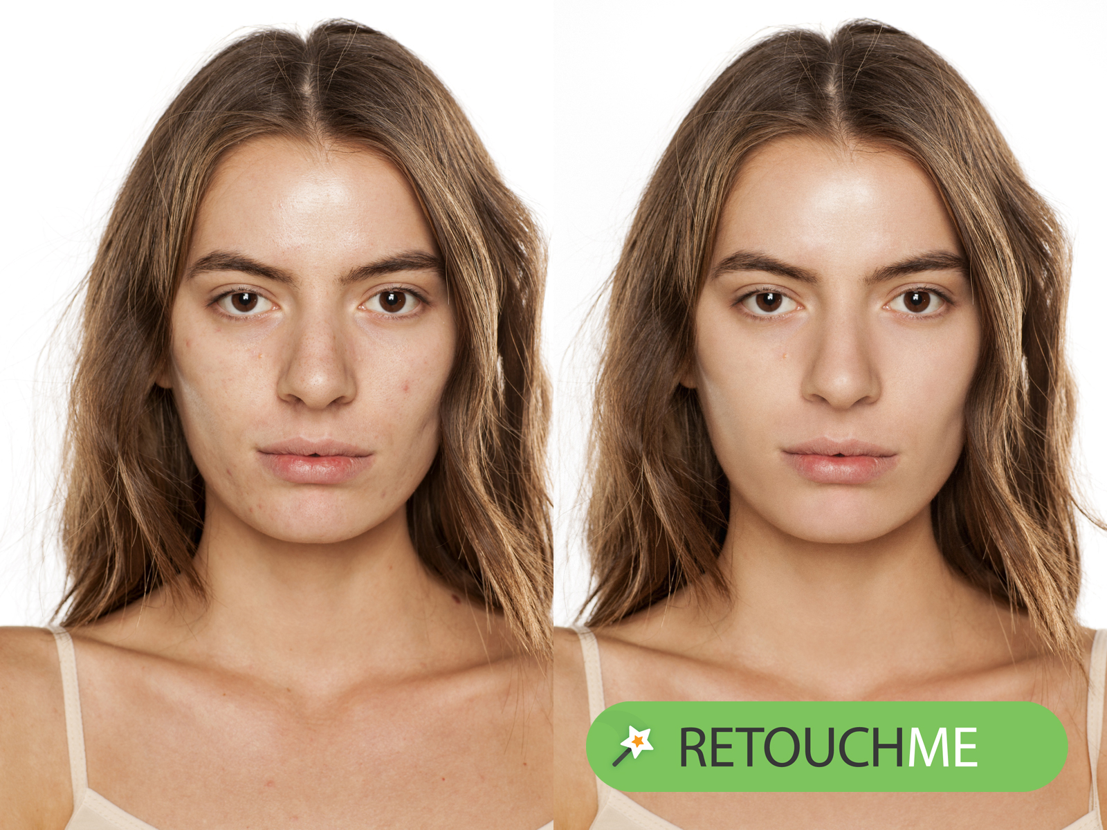 Make your face look thinner — RetouchMe app