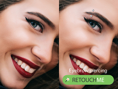 Eyebrow piercing app beautyapp eyebrow piercing faceapp photoeditor piercing retouch selfieapp selfiepost