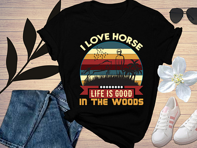 Horse t shirt design