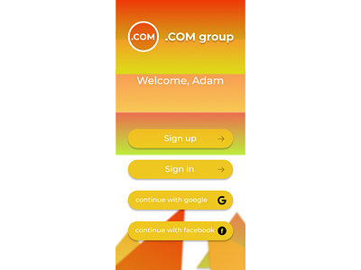 signup page ui