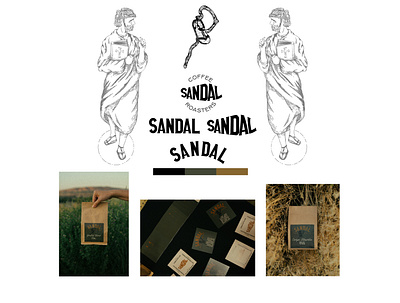 Sandal Coffee Roasters branding graphic design logo