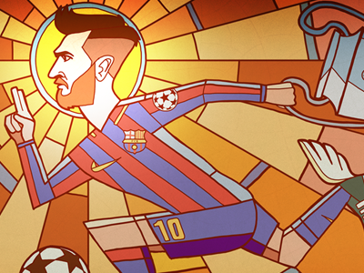 Messi football illustration messi soccer