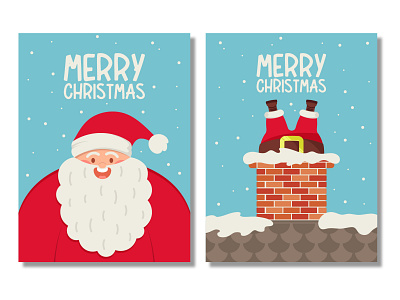 Christmas cards, Santa Claus