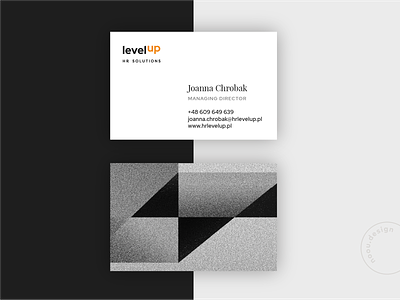 Levelup business card design businesscard
