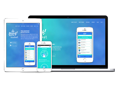 RWD for AlertBasket app rwd web design