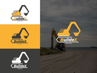 Minimalistic logo for a plant hire company