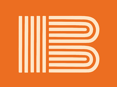 B is for Bass icons lettering logos saul bass thick lines typography