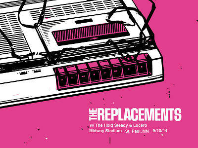 The Replacements gig posters graphic design illustration posters