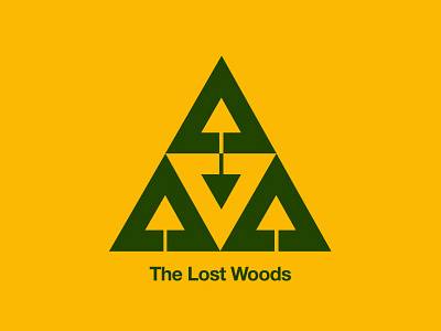 The Lost Woods graphic design icons illustration logos zelda