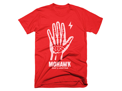 Mohawk Grip & Lighting apparel graphic design illustration