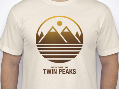 Welcome to Twin Peaks apparel graphic design icon illustration